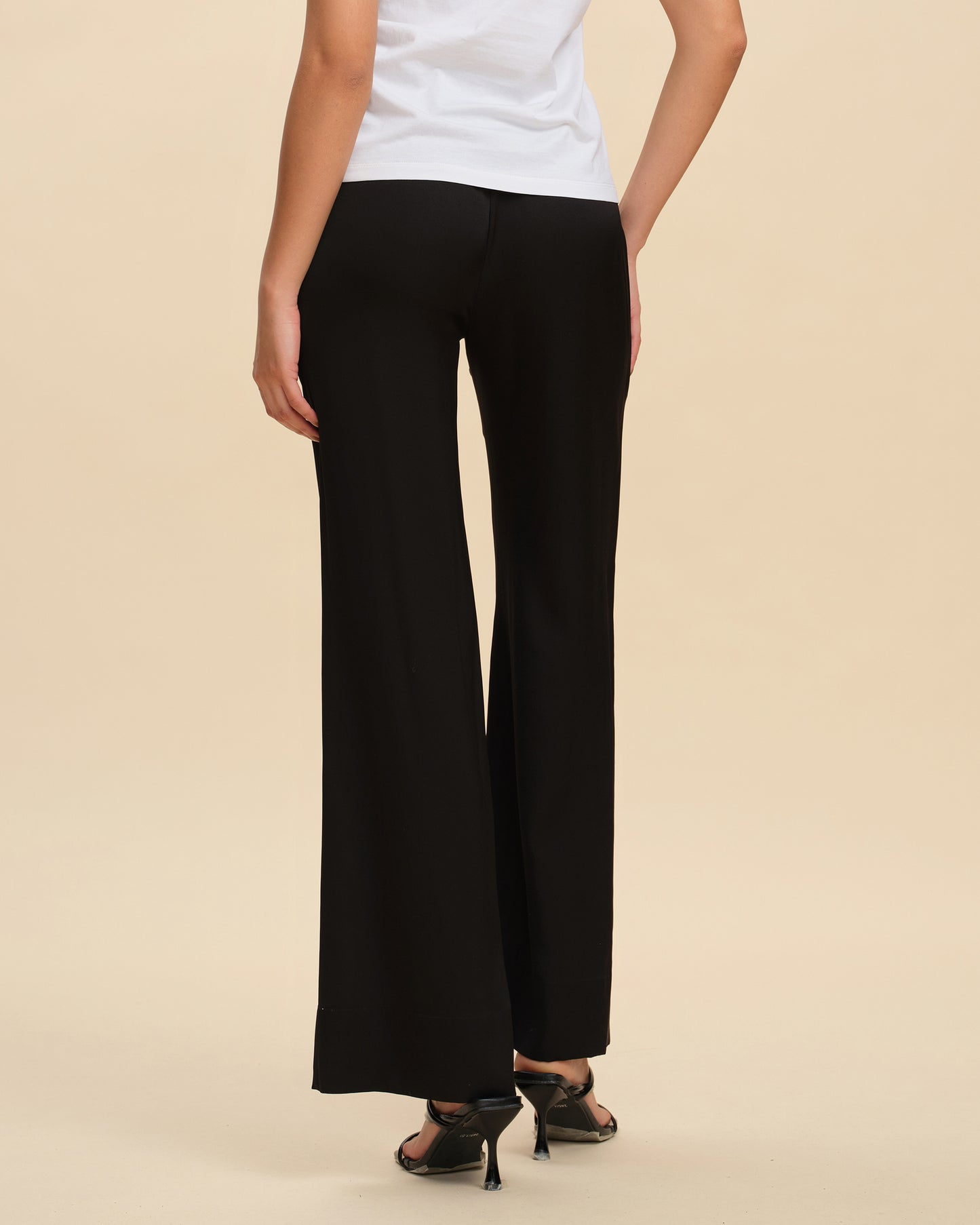 Silk Loose Straight Trousers